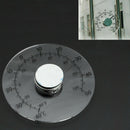Circular Transparent Outdoor Window Thermometer Temperature Weather Station K4R1