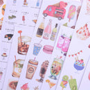 2Sheets Creative Food Drinks Diary Scrapbook Decoration DIY Stickers Toys Gift Z