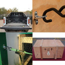 12 Pack D-Ring Tie Downs, 1/4 Inch D-Rings Anchor Lashing Ring For Loads On Q4N1
