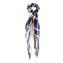 Retro Print Ribbon Hair Rope Women Ponytail Elastic Rubber Band (Style 4) A