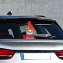Cute Sloth Christmas Car Rear Windshield Wiper Stickers Auto Styling Decals