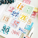 45pcs/box Date Numbers Paper Seal Stickers Scrapbooking DIY Diary Album LabelsLJ