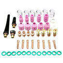 49pcs/set Durable TIG Welding Torch Stubby Tig Gas Lens