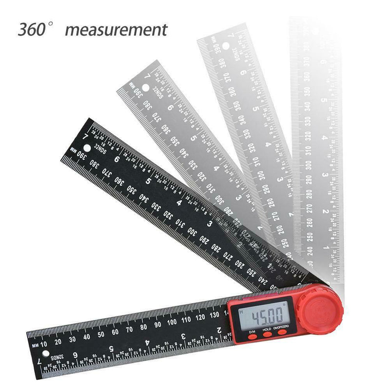 200mm Digital Protractor Ruler Inclinometer Goniometer Level Measuring Meter DIY