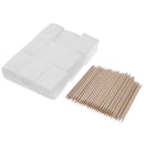 100pcs Orange Wood Sticks+900pcs Manicure Towels Cuticle Pusher Care Tools