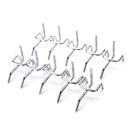 10pc Metal Peg Board Pegboard Hooks Garage Work Shop Storage Display Steel LJAU
