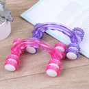 Body Fitness Massage Eight Roller Wheels Rainbow Lunar Rover Vehicle ToolME