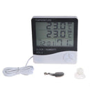 HTC-2 Digital LCD Temperature Humidity Clock Electronic Thermometer Hygrometer
