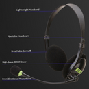 USB Headphone Noise Cancelling Earpiece Headset + Microphone For Skype Laptop