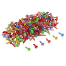400 Pieces Colorful Mini Round Metal Brads Embellishment DIY Decoration