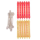 24 Pieces Salon Perm Rods Hair Roller With Rubber Band Curling Hairdressing