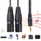 3.5mm Stereo Male to Dual XLR Male Splitter Cable Mixer AUX Adapter Cord