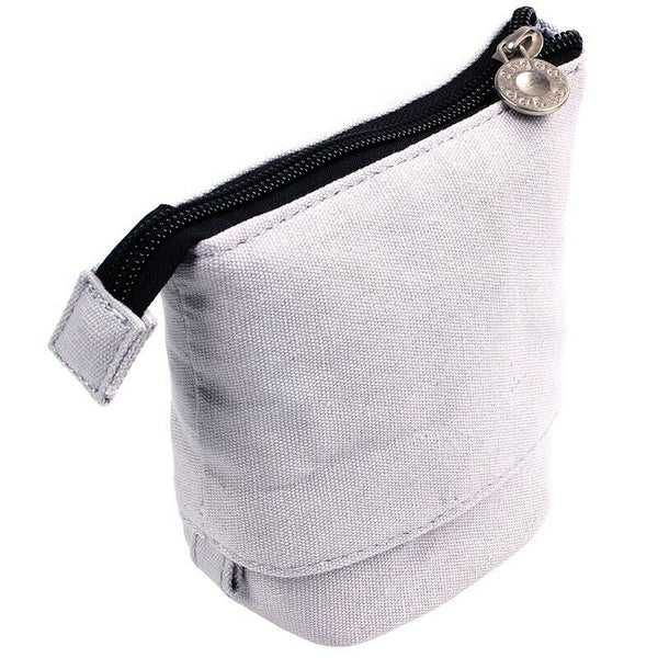 canvas Cartoon Cute Cat Telescopic Pencil Pouch Bag Stationery Pen Case Box A2I9