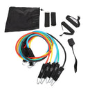 11pcs Non Slip Home Gym Resistance Band Set With Carry Bag Fitness Equipment