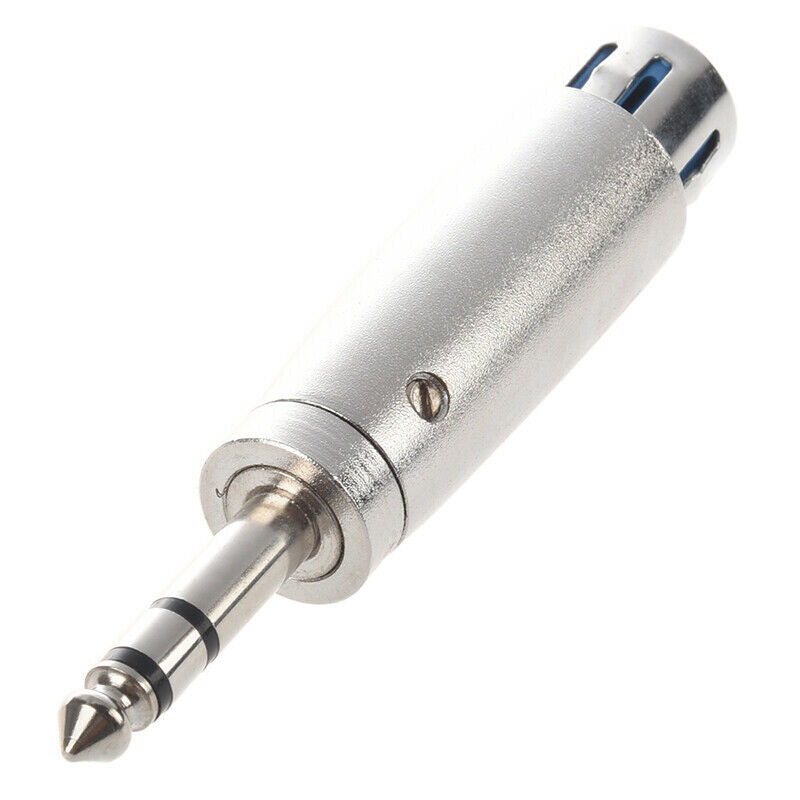 New XLR to female 6.3mm JACK LEAD PLUG Mic Microphone Patch Cable Adapter