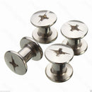 100PCS Nickel Binding Chicago Screws Nail Rivets Photo Album Leather Craft 5x6mm