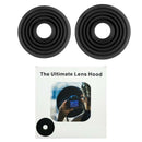 2x Reversible Anti-glass Camera Lens Cover Anti Reflective Silicone Photos Hood