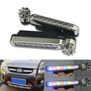 2x Wind Power 8 LED Car Daytime Running Light Fog Lamp Car DRL Driving Lamps- OZ