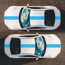 3pcs Car Art Decorative Stickers Styling Decals Kits for Auto Covers Head Tail