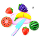 Fruit Vegetable Food Cutting Set Pretend Role Play Kitchen Food Toys for Ki