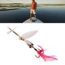Fishing Lure Crankbait Sequin Spoon Spinner Metal Artificial Feather Bait Hook