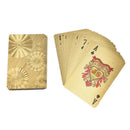 54x waterproof pvc playing cards set round golden poker card magic tricks tool3C