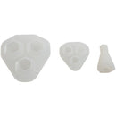 3Pcs Diamond Three Pyramid Shape DIY Silicone Mold Jewelry Pendant
