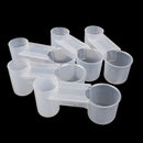 5X Plastic Bird Feeder Clear Water Bottle Drinker Cup for Pigeon Bird OZ