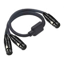 Female XLR Cable 3 Pin XLR To 2 Female Sockets Adapter Adapter Cable Adapter