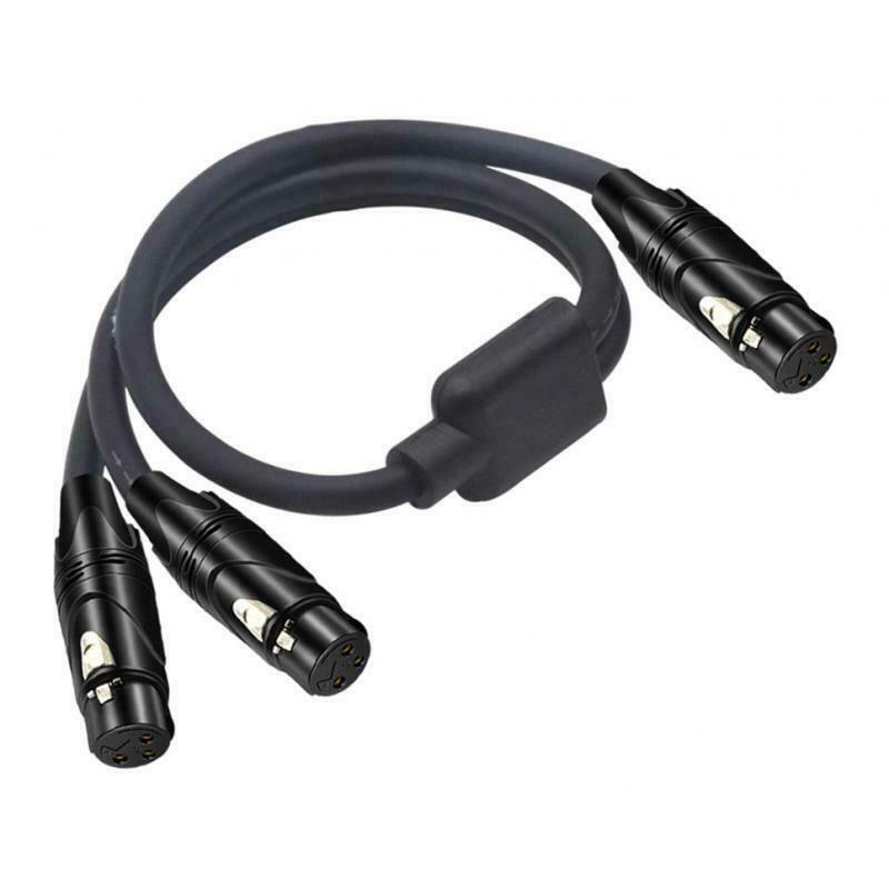 Female XLR Cable 3 Pin XLR To 2 Female Sockets Adapter Adapter Cable Adapter
