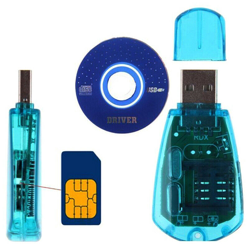USB Cellphone Standard SIM Card Reader Copy Writer SMS  GSM/CDMA+CD KY Backup