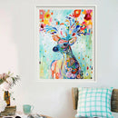 Deer Digital Oil Painting Canvas Paint By Numbers Coloring Wall Art Picture
