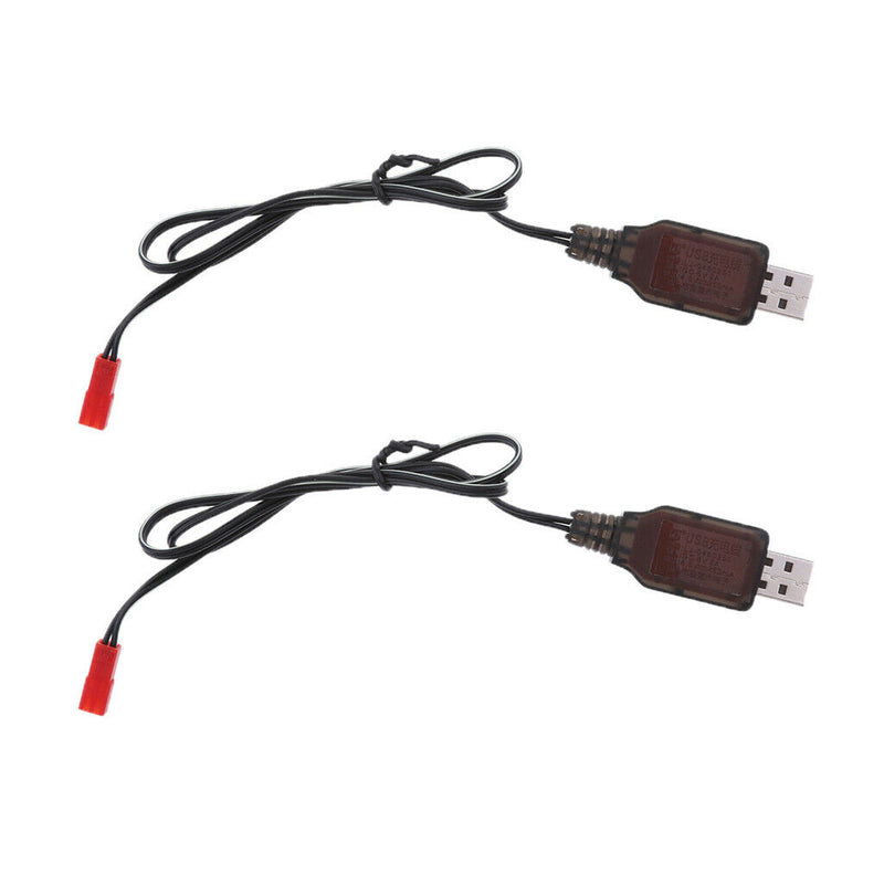 2x Premium USB to JST-2P NI-MH Battery Charging Cable for RC Toys Drone