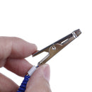 Dental plastic patient bib alligator clips chains napkin holder flexible coil BX