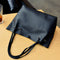 Women Handbags Purse Shoulder Bags Casual Tassel Tote 4Pcs Bags(Black) J1A6