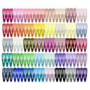 120 Pack 40 Colors 2 Inch Snap Hair Clips Hair Barrettes Solid Candy Colors A9U1