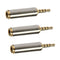 3 Pcs Earphone Headphone Audio Adapter 2.5mm Male to 3.5 (1/8 inch) Female