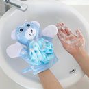 4-Pack Soft Baby Bath Gloves Cute Cartoon Animal Duck/Dog/Rabbit/ Shape Bod C6Y1