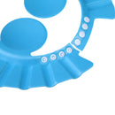 Adjustable Baby Kids Shampoo Cap Bath Shower Cap Wash Hair Shield Blue