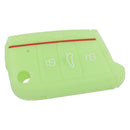 Silicone 3 Button Remote Keyless Key Cover Case Holder fit for VW Golf 7 Mk7 Hf