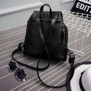 Leisure PU Leather Multi-Function Women Travel Backpack Schoolbag