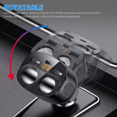 2-Way Cigarette Lighter Socket Splitter Dual USB + PD Charger Power Adapter Car