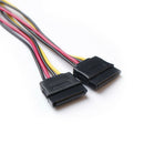 4Pin to 15Pin Serial ATA SATA Splitter Power Cable Lead Connector Male Fema J7T0