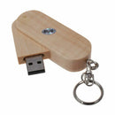 rotatable USB 2.0 Flash Drive 8GB Wooden W4N5