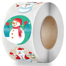 500Pcs/lot Christmas Holiday Stickers Roll 8 Styles Card Envelopes StickersBDSE