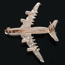 Alloy Airplane Brooch Pins Enamel Plane Brooches For Women Men Costumes