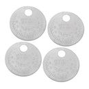 4x Spark Plugs Gapper Round Coins Type 0.5 To 2.4 Mm