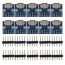 20Pcs 5 Pins Connector MICRO USB to DIP Pin Pitch PCB Converter Pinboard
