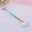 1pc Soft Gradient Makeup Fan Brush Powder Blush Foundation Cosmetic Tool(S)