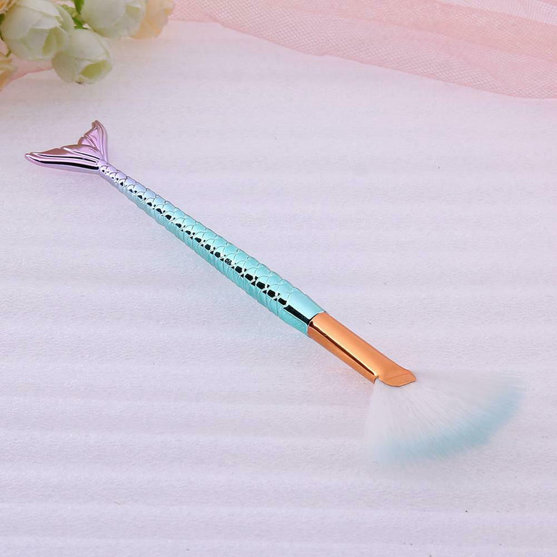 1pc Soft Gradient Makeup Fan Brush Powder Blush Foundation Cosmetic Tool(S)